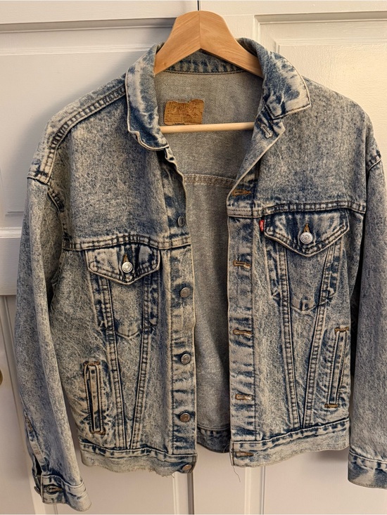 Levi's Jackets & Blazers - Levi's Vintage  Light Blue Acid-Wash Denim Jacket